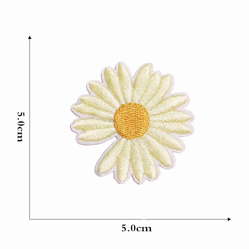 Wholesale Colorful Cartoon Flower  Embroidery DIY patches