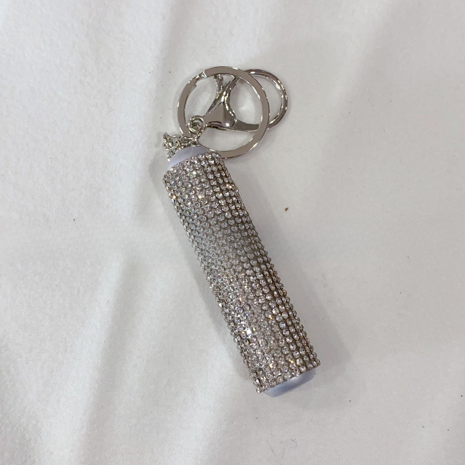 Wholesale Rhinestone Perfume Subpackage Plastic Keychain
