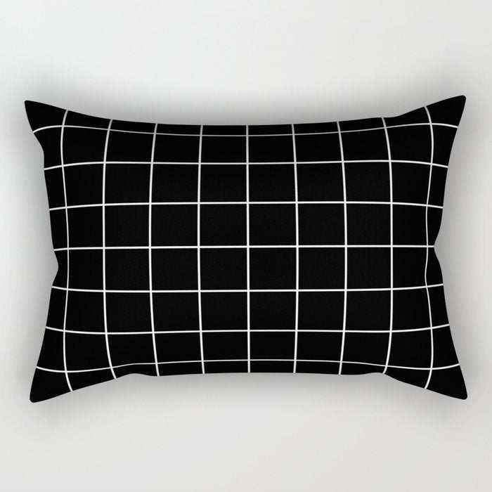 Wholesale Black and White Geometric Strip Shaped Polyester Pillow Covers