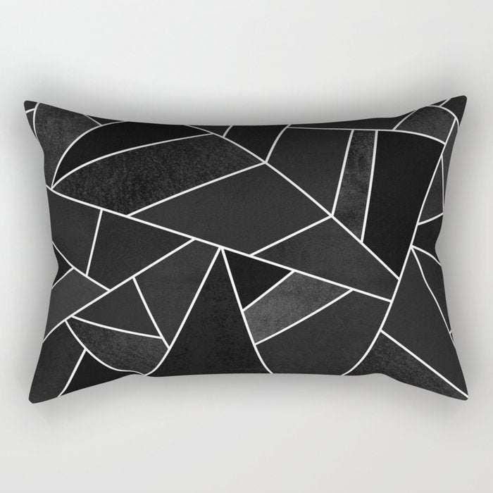 Wholesale Black and White Geometric Strip Shaped Polyester Pillow Covers
