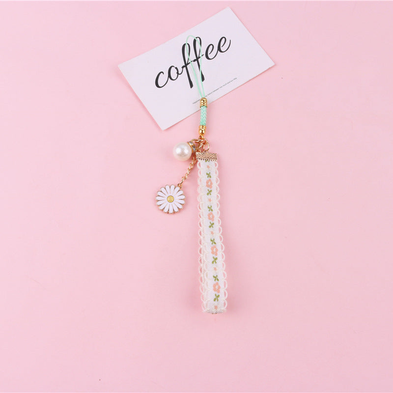 Wholesale Zinc Alloy Daisy Lace Keychain