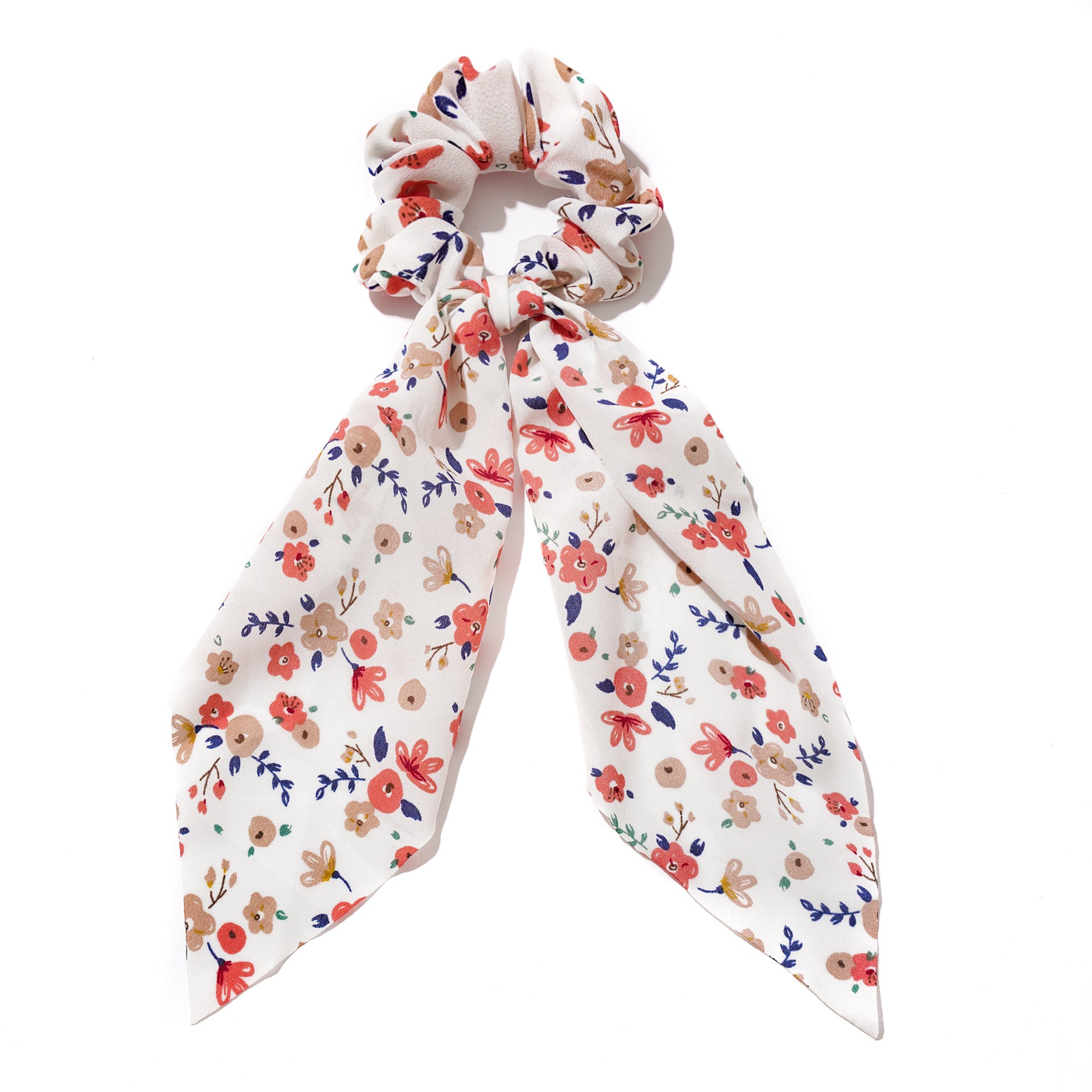 Wholesale Floral Small Fresh Hair Band Ribbon Ponytail Large Intestine Ring