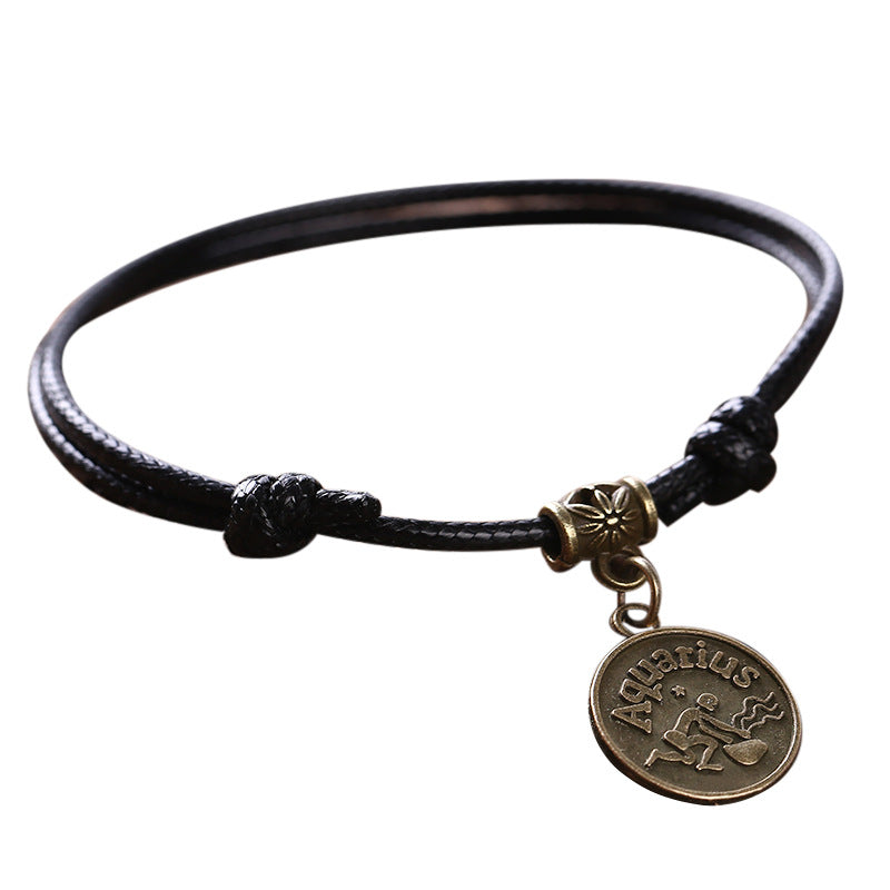 Wholesale Twelve Zodiac Signs Vintage Bracelets