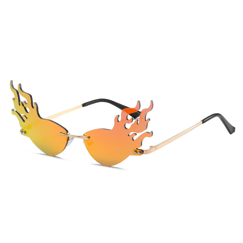 Wholesale Flame Rimless PC Sunglasses