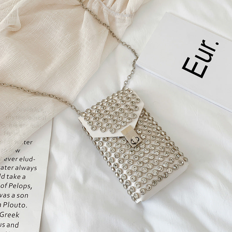 Wholesale Diamond PU Mobile Phone Bag