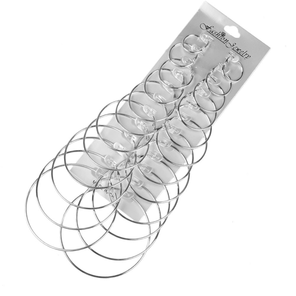 Juego de pendientes de gran círculo de gran círculo al por mayor