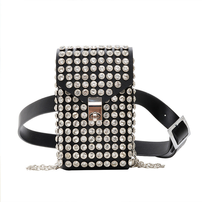 Wholesale Diamond PU Mobile Phone Bag