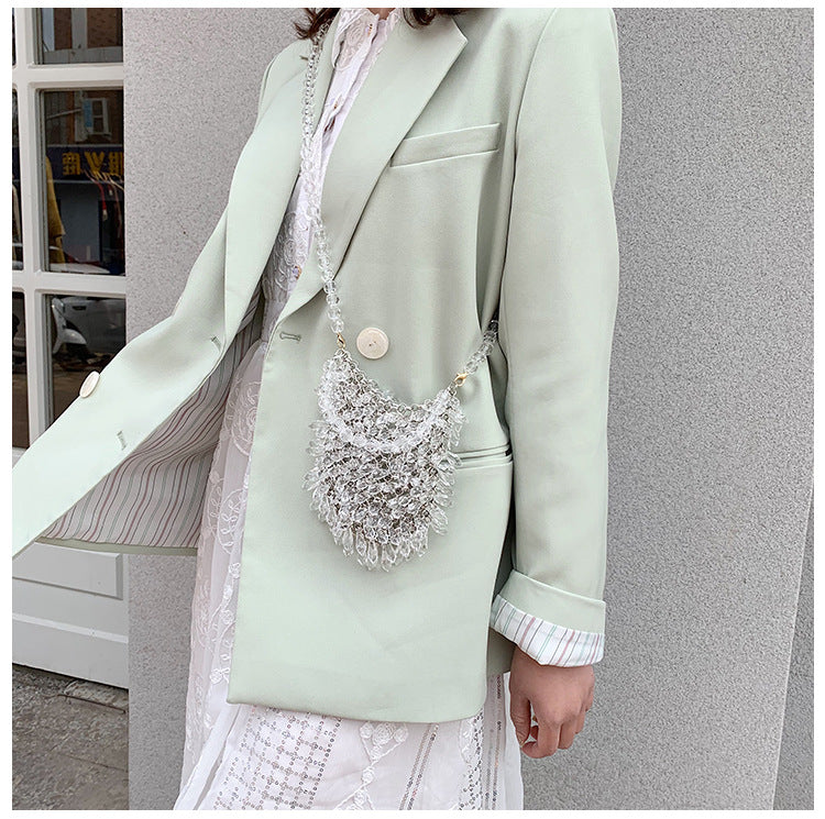 Wholesale Acrylic Transparent Crystal Hand-held Crossbody Bags