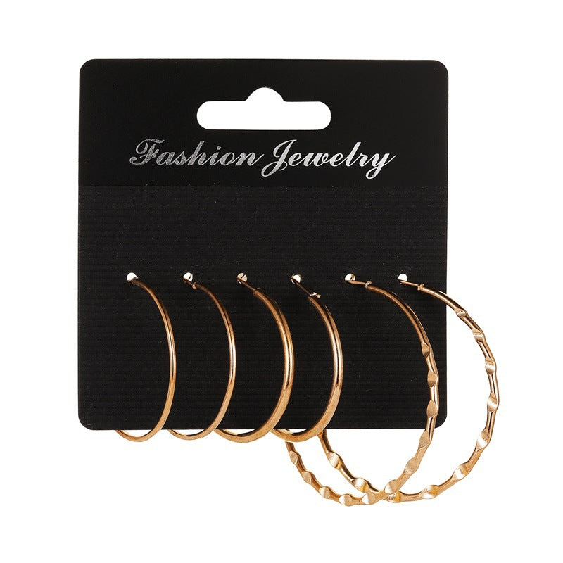 Wholesale Geometry Alloy Earring Set