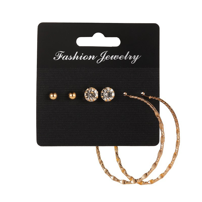 Wholesale Geometry Alloy Earring Set