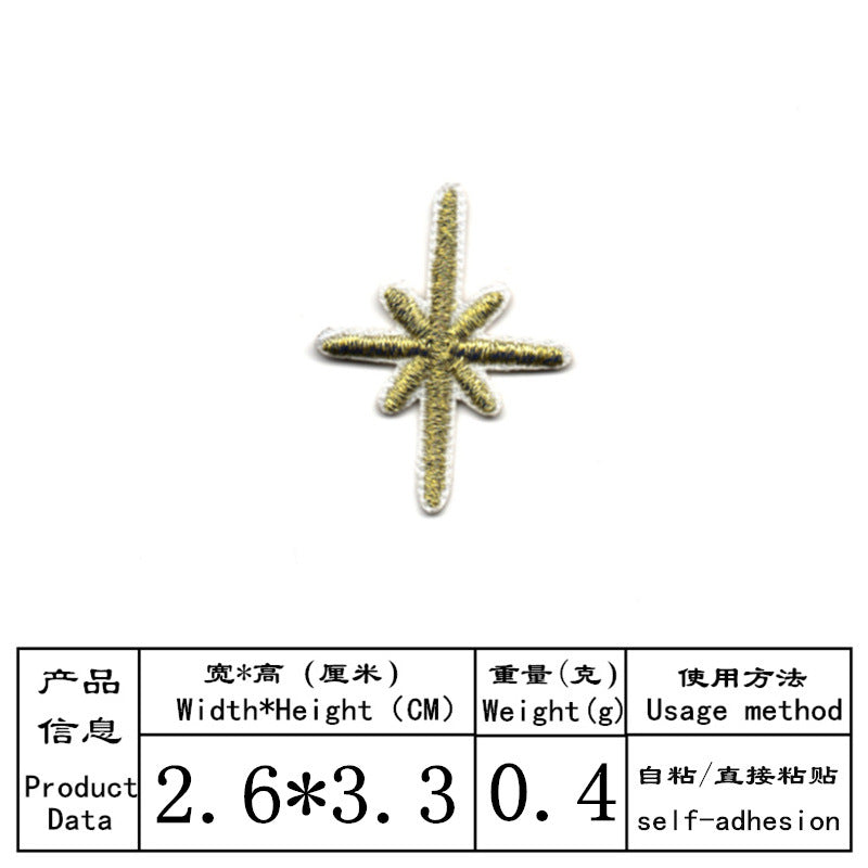 Wholesale Self Adhesive Embroidered Cloth Patches Set Of 25 Heart Flower Bowknot Designs For Towel DIY Decorative Accent