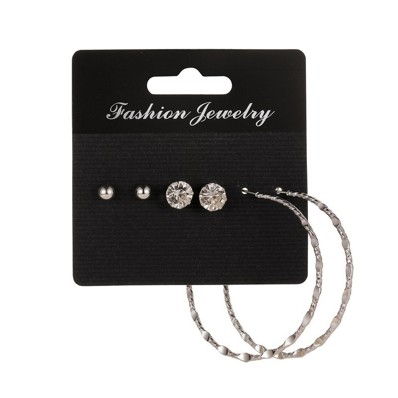 Wholesale Geometry Alloy Earring Set