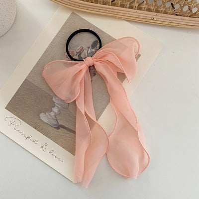 Wholesale Big bow lace hair tie