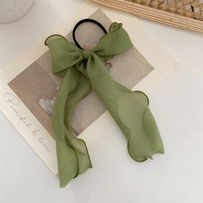 Wholesale Big bow lace hair tie