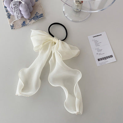 Wholesale Big bow lace hair tie