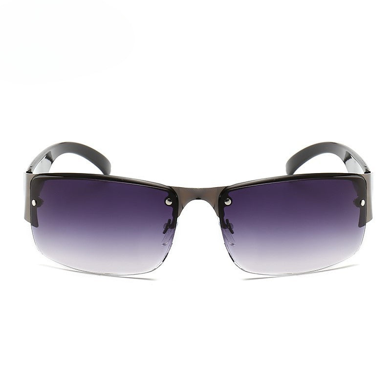 Wholesale Metal Sheet Wide Leg PC Sunglasses