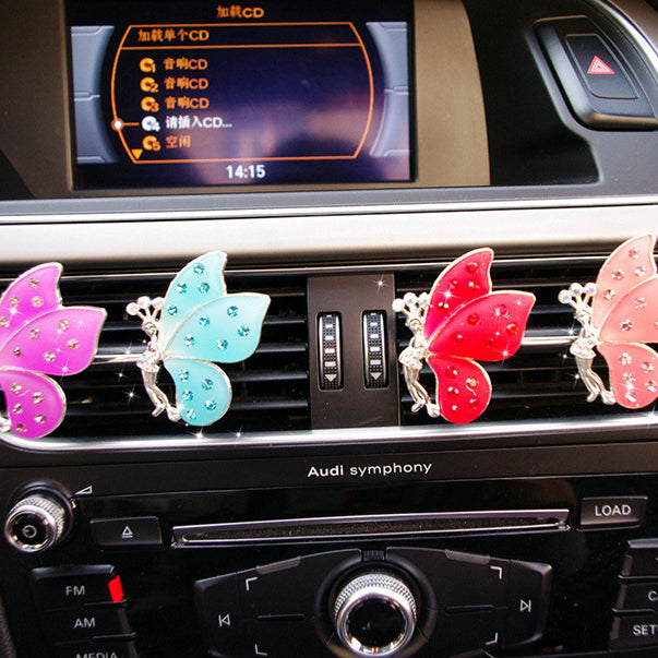 Wholesale Perfume Air Conditioner Air Outlet Diamond Alloy Car Accessories