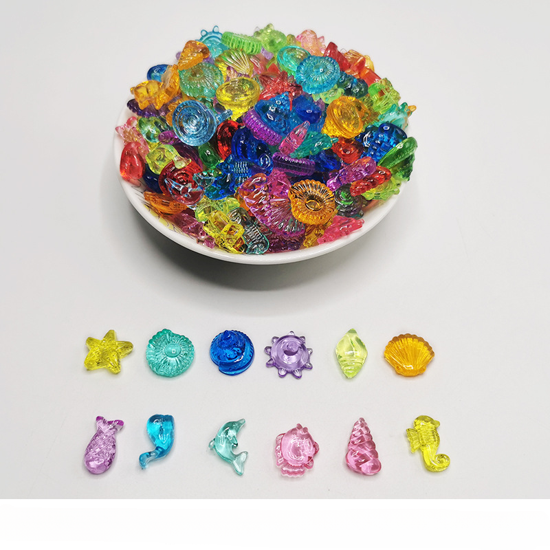 Cuentas de modelado acrílico de concha de concha al por mayor de concha