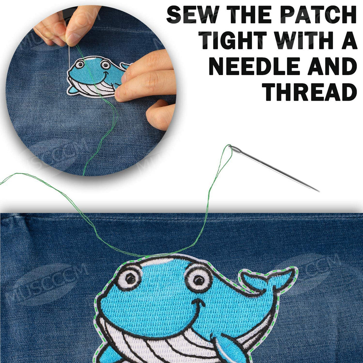 Wholesale Kids Cartoon Embroidered Felt Patches For DIY Clothing Bags Decor Underwater World Theme Everyday Use