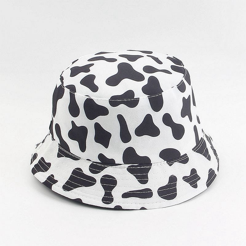 Wholesale Cow Print Double-sided Bucket Hat
