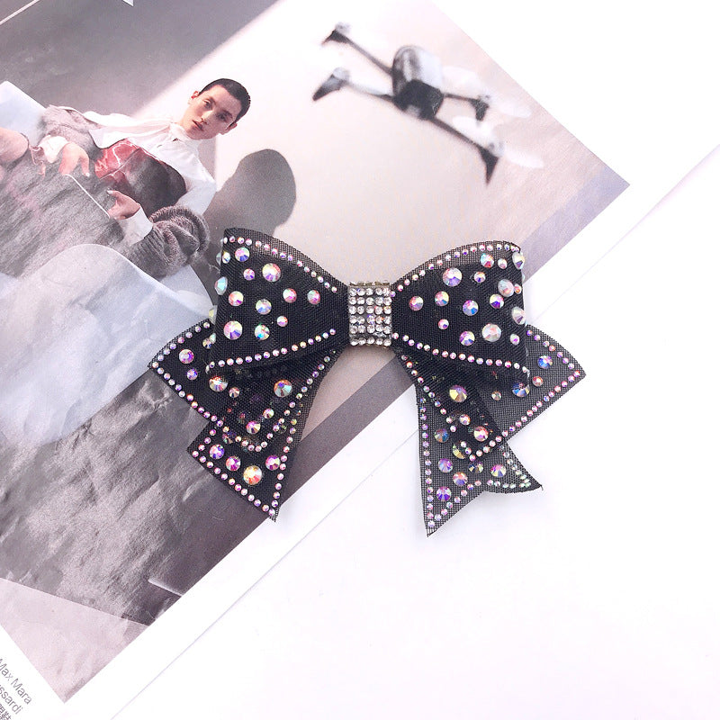 Wholesale Water Diamond Mesh Bright Diamond Bow DIY Patches