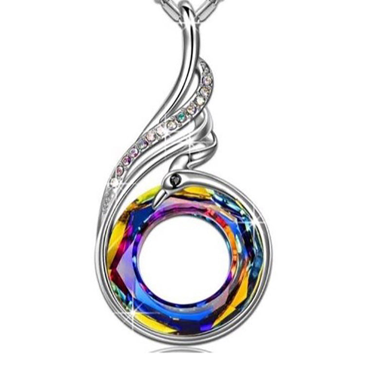 Wholesale Colorful crystal phoenix earrings