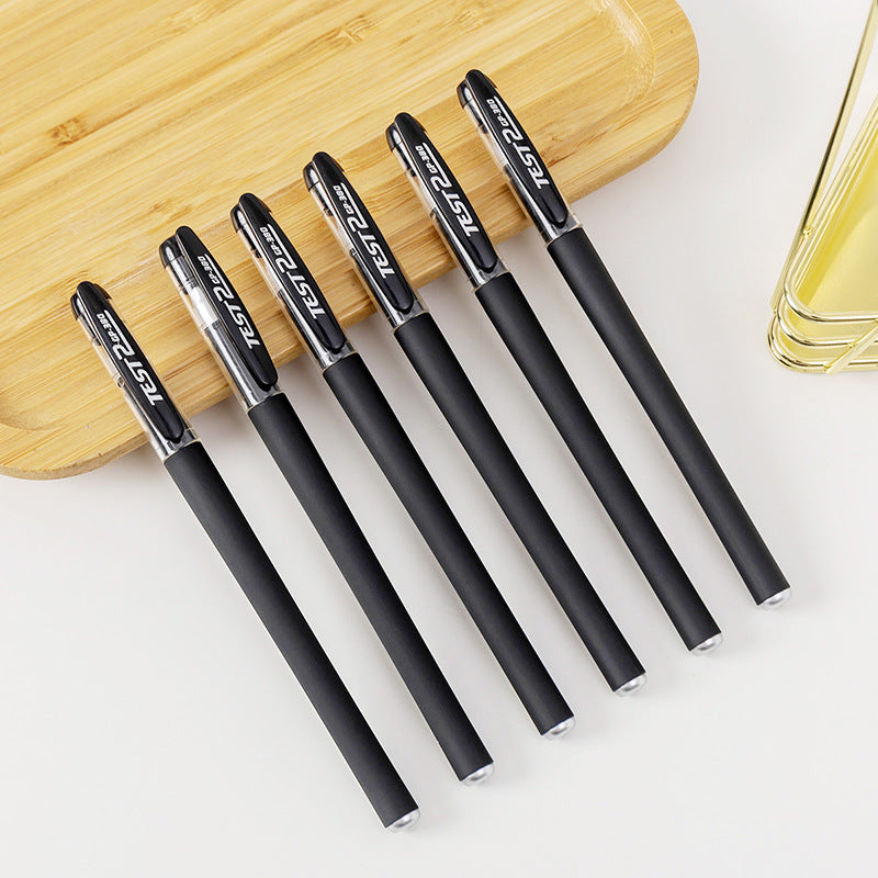 Plástico al por mayor 0.5 pluma de rodillo de estudiante negro