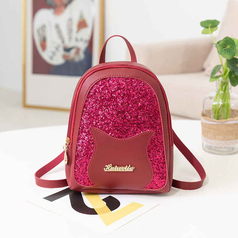 Wholesale Cartoon Avatar Shiny PU Backpack
