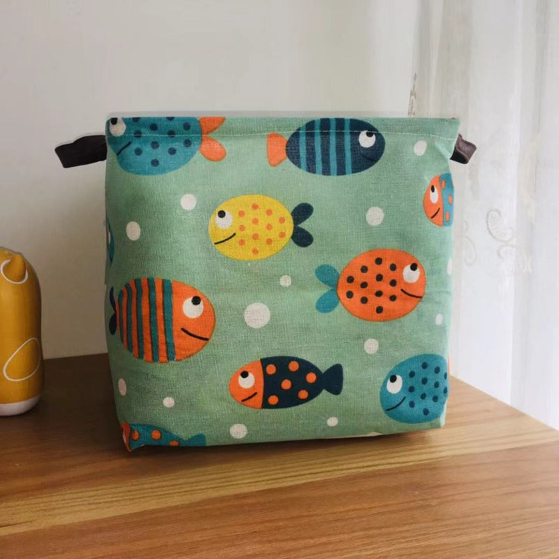 Wholesale Cotton and Linen Foldable Waterproof Portable Storage Box