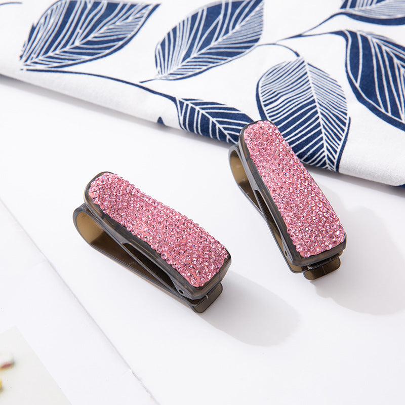 Wholesale ABS Car Glasses Clip with Diamonds