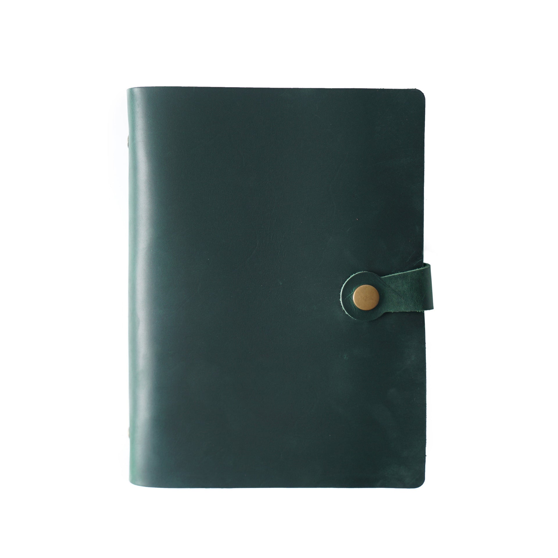 Wholesale Vintage Crazy Horse Leather A5 Snap-On Loose-Leaf Notebook