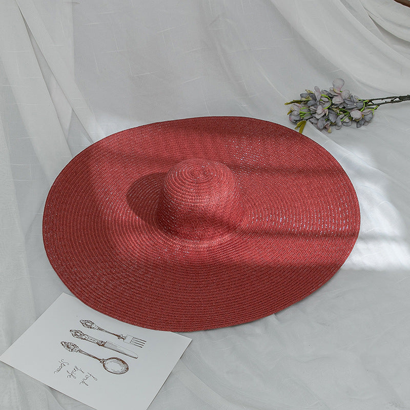 Sombrero de cubo de paja plegable al por mayor