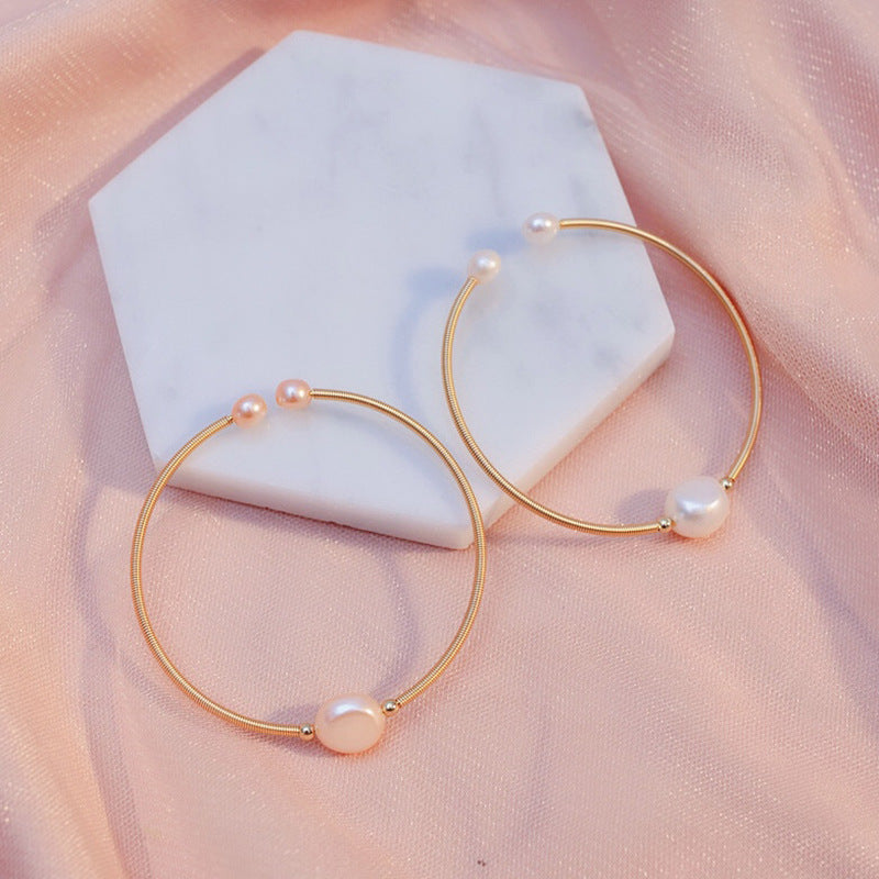 Wholesale Freshwater Pearl Candy Mixed Color Preserved Color Bacelet