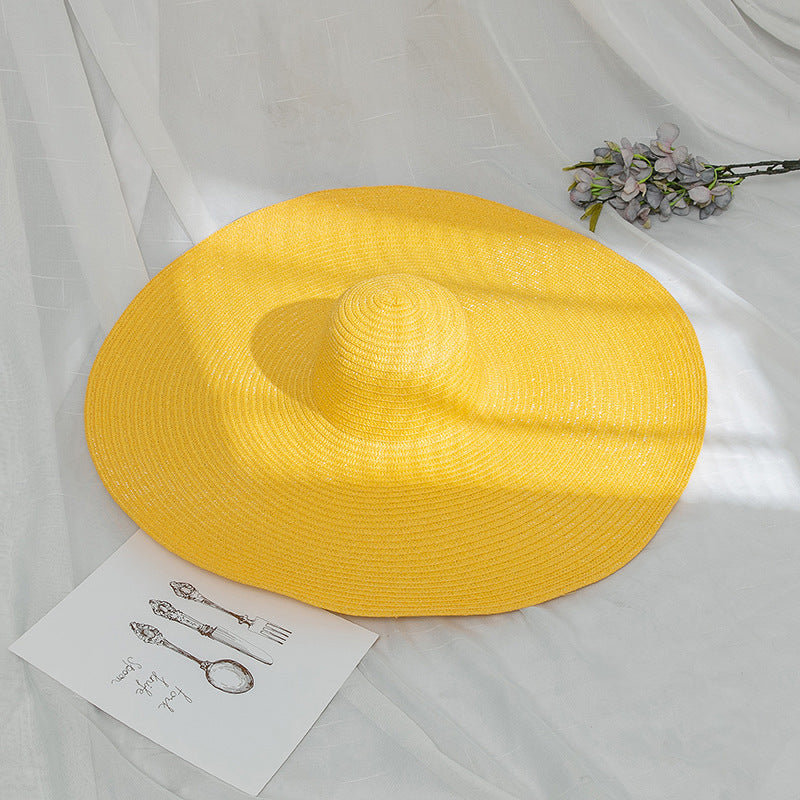 Sombrero de cubo de paja plegable al por mayor