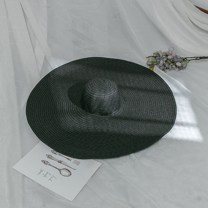 Sombrero de cubo de paja plegable al por mayor