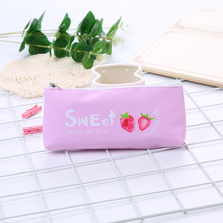 Wholesale PU Pencil Case Creative Cartoon Student Pencil Case Zero Wallet