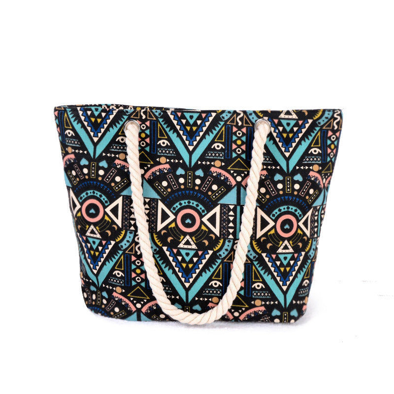 Wholesale Printed Canvas Large Capacity Shoulder Bags