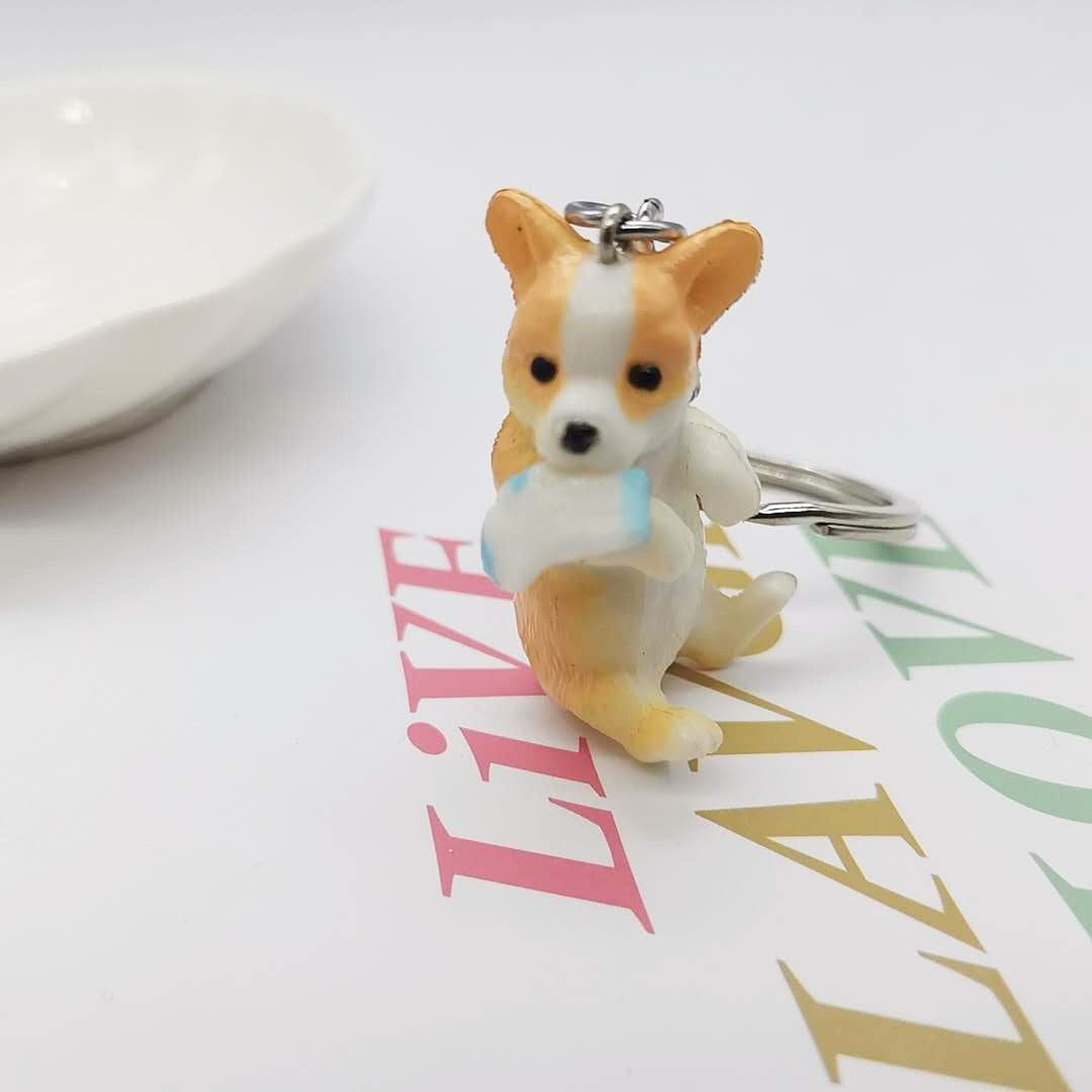 Llaves de colgante lindos de cachorro al por mayor