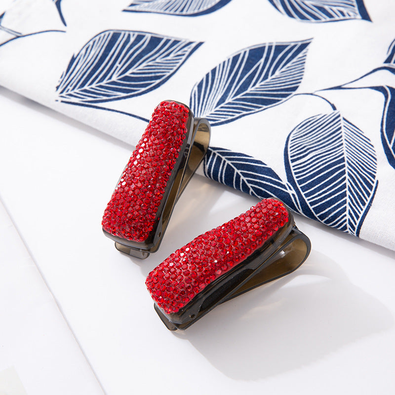 Wholesale ABS Car Glasses Clip with Diamonds