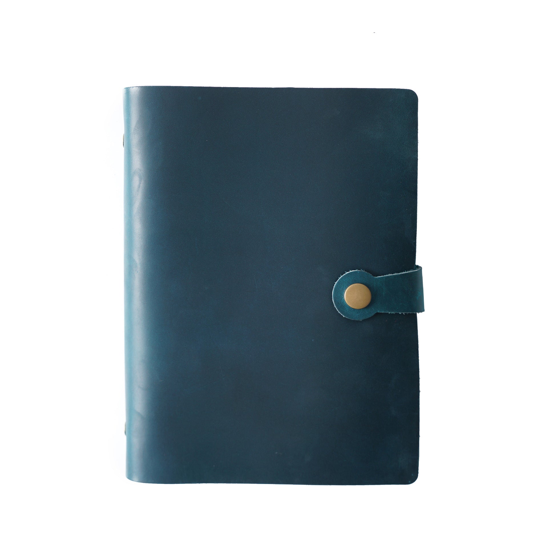 Wholesale Vintage Crazy Horse Leather A5 Snap-On Loose-Leaf Notebook