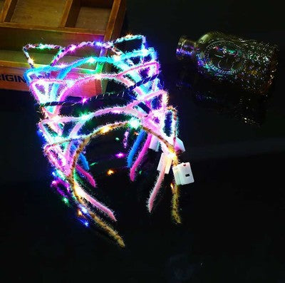 Wholesale Luminous Crown Ear Iron Headband