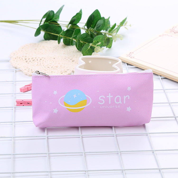 Wholesale PU Pencil Case Creative Cartoon Student Pencil Case Zero Wallet