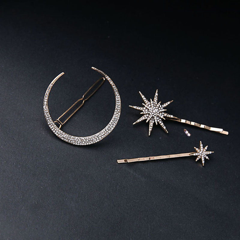 Wholesale Rhinestone Vintage Snowflake Star Hair Clip