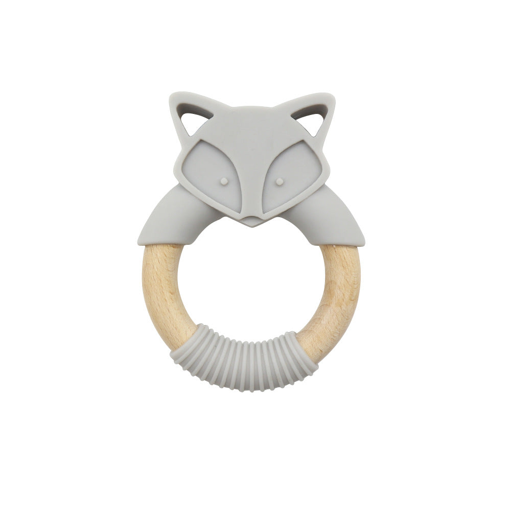 Wholesale 10PCS/PACK Silicone Fox Beech Ring Teething Stick