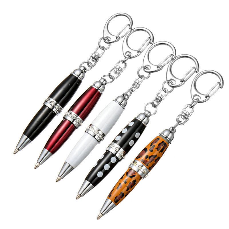 Wholesale Rotary Oily Metal Keychain Ballpoint Pens