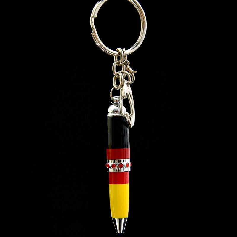Wholesale Rotary Oily Metal Keychain Ballpoint Pens