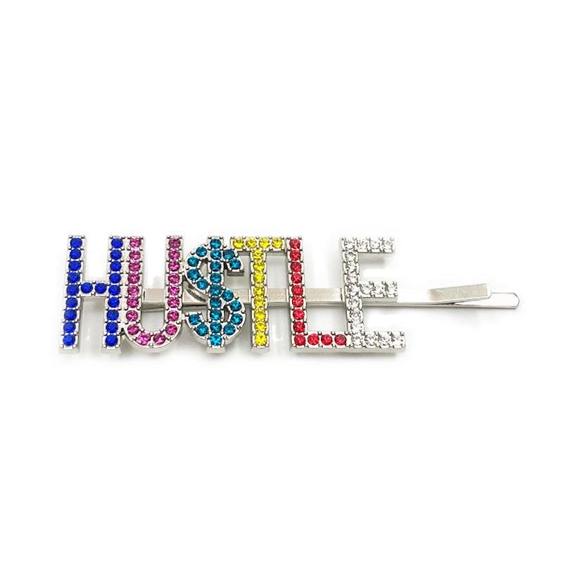 Wholesale English Letter Rhinestone Hairpin