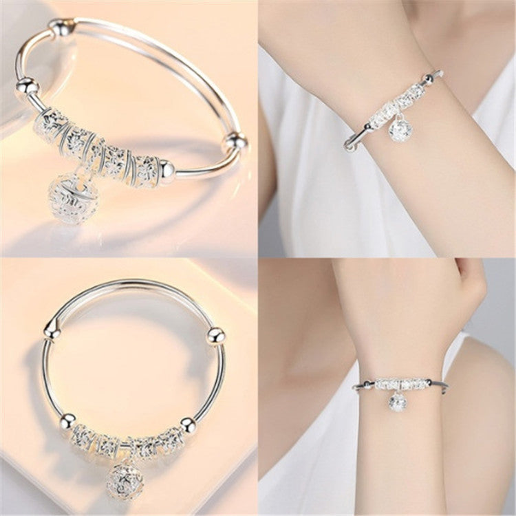 Wholesale 925 Silver Plated Palace Bell Bracelet
