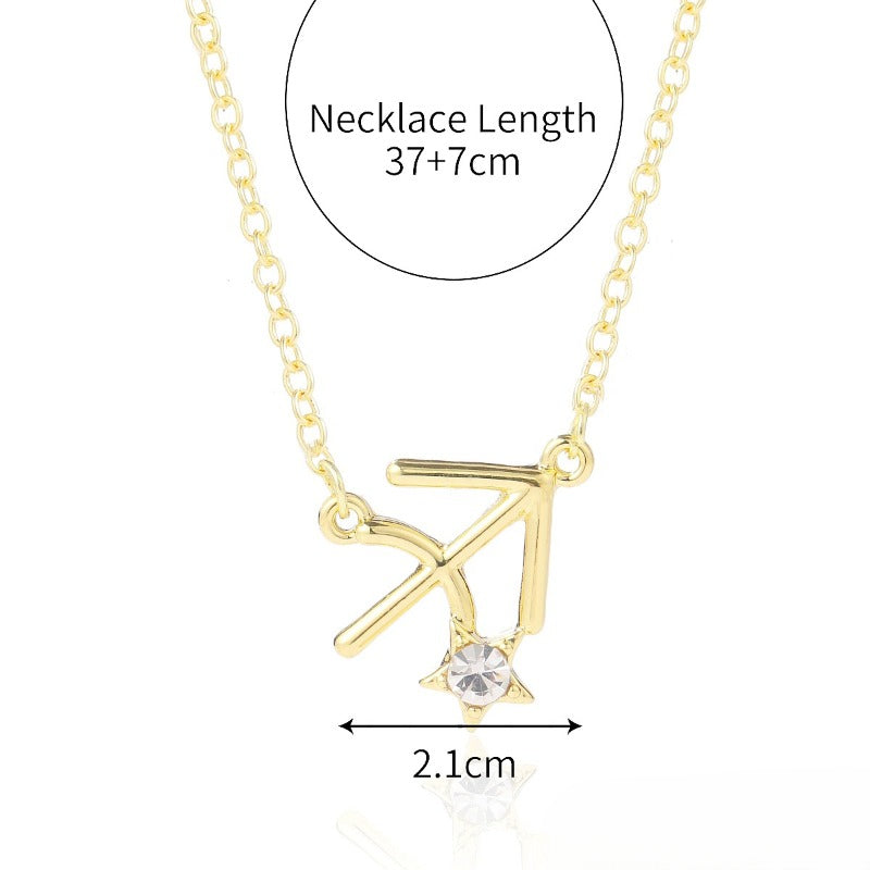 Wholesale of Twelve Constellations Alloy Necklaces