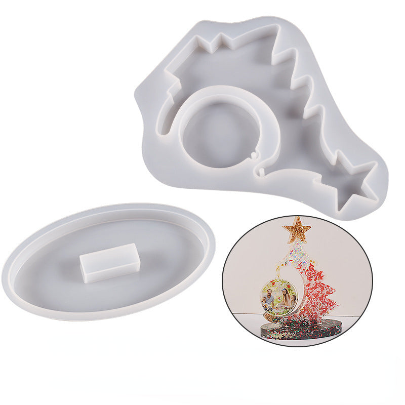 Wholesale DIY Resin Crystal Drop Glue Christmas Silicone Mold